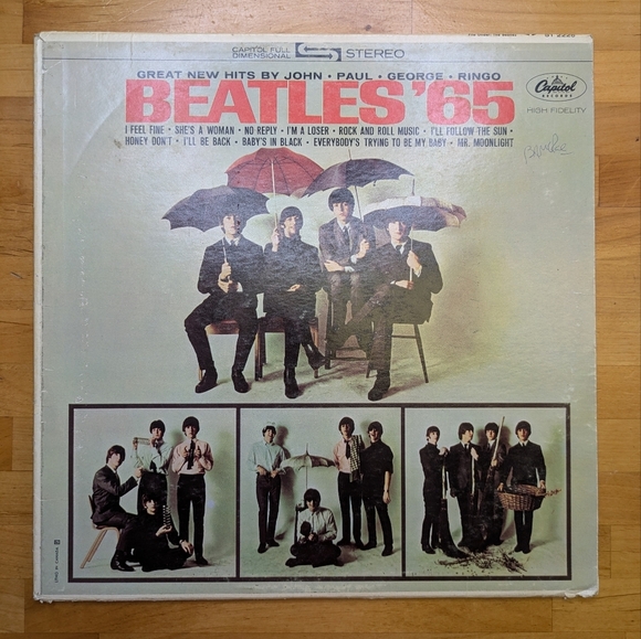 Beatles '65 Vinyl Record Album Cover Norh American Release - Picture 2 of 5